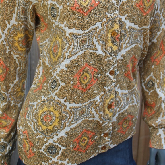 Talbots Shimmery Button Down Sweater Size Medium - Picture 3 of 4